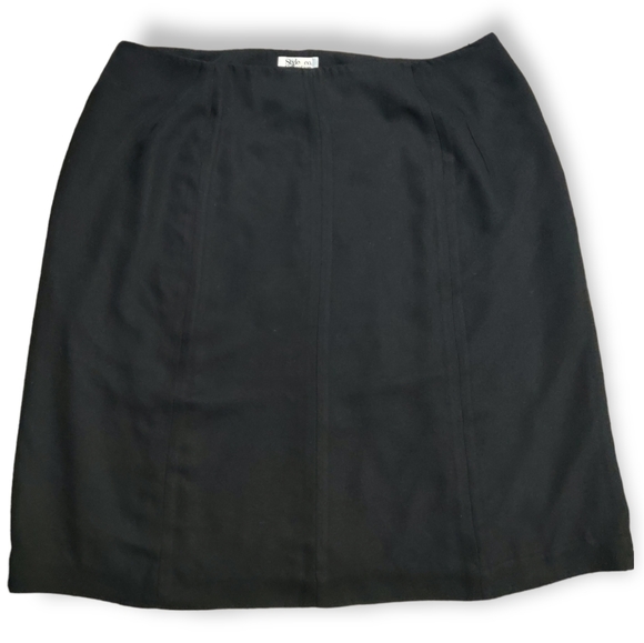 Style & Co. Skirts Style Co Black Classic Professional Skirt Size
